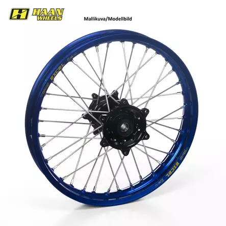Haan wheel Tenere 700 21-1,85 BLACK HUB/BLUE RIM - Duell MP varaosat ja tarvikkeet - 63268 - 1