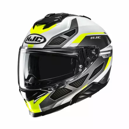 HJC Kypärä i71 Zest Harmaa/Valkoinen/Fluo Keltainen MC3H XL - Duell ajovarusteet - 55358 - 1