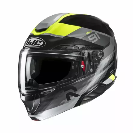 HJC Kypärä RPHA 91 Madal Musta/Fluo Keltainen MC3H, XL - Duell ajovarusteet - 55258 - 1