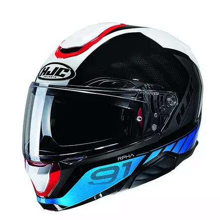 HJC Kypärä RPHA 91 Rafino Valkoinen/Musta/Sininen MC21, 57-58cm M - Duell ajovarusteet - 56478 - 1