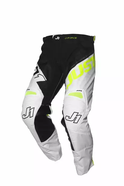 Just1 Housut J-Force Hexa Musta/Valkoinen/Keltainen Fluo, 32 - Duell ajovarusteet - 57718 - 1