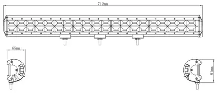Kinwons Led Kaukovalopaneeli 10-30V 480W Flood - Duell ATV varaosat ja tarvikkeet - 138328 - 1