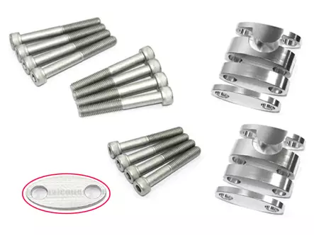 Ohjaustangon korotussarja 28.6mm tangolle - Duell MP varaosat ja tarvikkeet - 88028 - 1