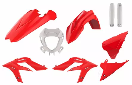 Polisport Full kit X-TRAINER (20-22) Red/White Red/White (1) - Duell MP varaosat ja tarvikkeet - 129988 - 1