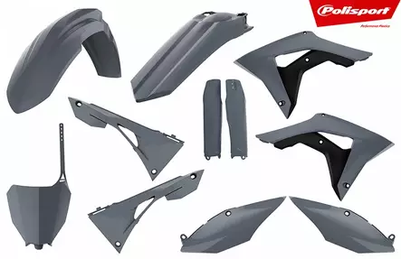 Polisport plastic kit CRF250R 18-19/CRF450R 17-19 Nardo harmaa (0) - Duell MP varaosat ja tarvikkeet - 129618 - 1