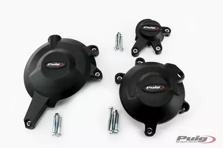 Puig Kit 3 Caps Engine Cover Kawasaki Er-6N 06'-16' C/B - Duell MP varaosat ja tarvikkeet - 99728 - 1