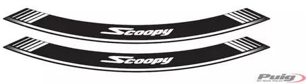 Puig Kit 8 Rim Strips Scoopy C/White - Duell MP varaosat ja tarvikkeet - 92508 - 1