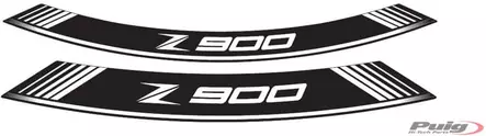 Puig Kit 8 Rim Strips Z900 C/White - Duell MP varaosat ja tarvikkeet - 90548 - 1