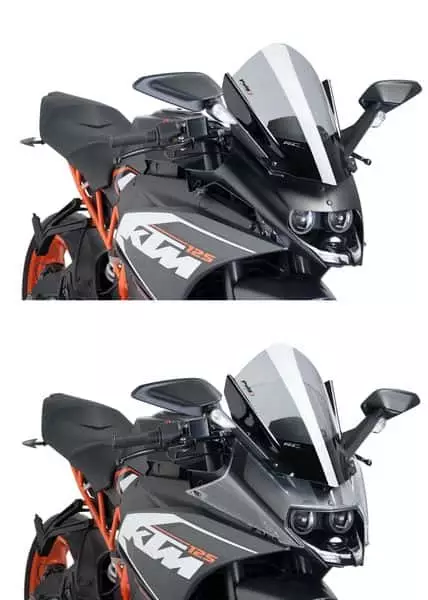 Puig Racing Screen Ng Ktm Rc125/Rc390 14'-21' C/Smoke - Duell MP varaosat ja tarvikkeet - 91678 - 1
