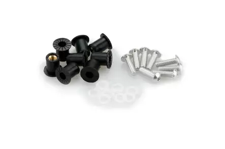 Puig Screw Kit whit silentblocks C/Silver - Duell MP varaosat ja tarvikkeet - 99828 - 1