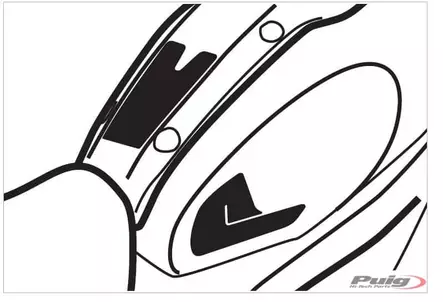 Puig Tank Pad + Side Part Xsr900 16-17'C/Carbon Look - Duell MP varaosat ja tarvikkeet - 90828 - 1