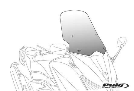 Puig Windshield V-Tech.Touring Kymco Dt X360 22' C/Dark - Duell MP varaosat ja tarvikkeet - 97178 - 1