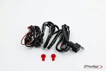 Puig Wired Kit + Switch Aux. Headlights C/Black - Duell MP varaosat ja tarvikkeet - 94718 - 1