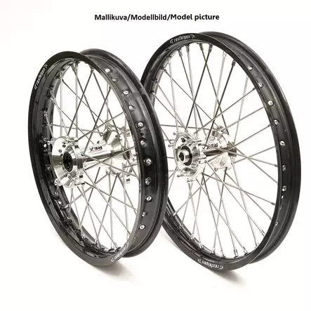 REX WHEELS 21-1,60 YZF250 / YZF450 14-.. MUSTA VANNE/HOPEA NAPA 22MM - Duell MP varaosat ja tarvikkeet - 63198 - 1