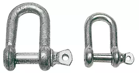 Sakkeli D-malli galvanoitu 10mm - Duell venetarvikkeet - 7488 - 1