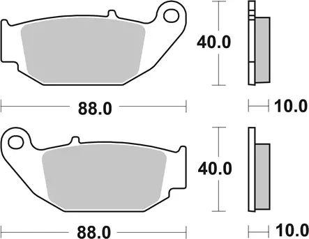Sbs Jarrupalat Ceramic - Duell MP varaosat ja tarvikkeet - 122748 - 1