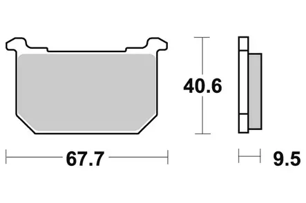 Sbs Jarrupalat Ceramic - Duell MP varaosat ja tarvikkeet - 123548 - 1
