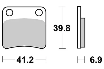 Sbs Jarrupalat Ceramic - Duell MP varaosat ja tarvikkeet - 123808 - 1