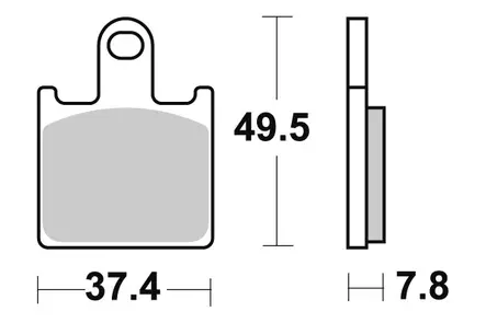 Sbs Jarrupalat Sintered - Duell MP varaosat ja tarvikkeet - 123158 - 1