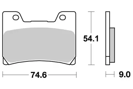 Sbs Jarrupalat Sintered - Duell MP varaosat ja tarvikkeet - 123508 - 1