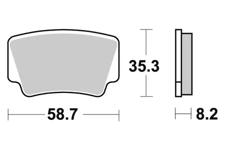 Sbs Jarrupalat Sintered Offroad - Duell MP varaosat ja tarvikkeet - 122138 - 1