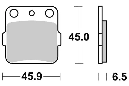 Sbs Jarrupalat Sintered Offroad - Duell MP varaosat ja tarvikkeet - 123478 - 1