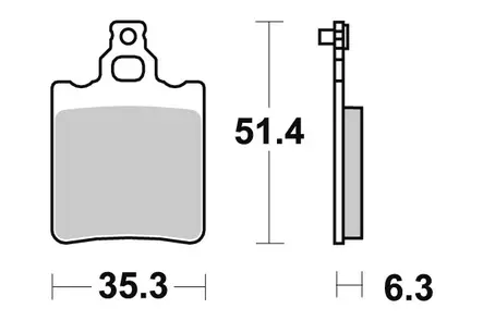 Sbs Jarrupalat Sintered Offroad - Duell MP varaosat ja tarvikkeet - 123938 - 1