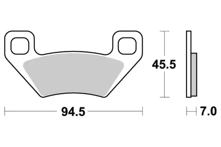 Sbs Jarrupalat Sintered Offroad - Duell MP varaosat ja tarvikkeet - 124018 - 1