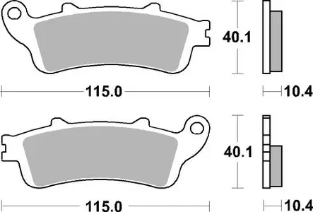 Sbs Jarrupalat Sintered Taakse - Duell MP varaosat ja tarvikkeet - 122578 - 1