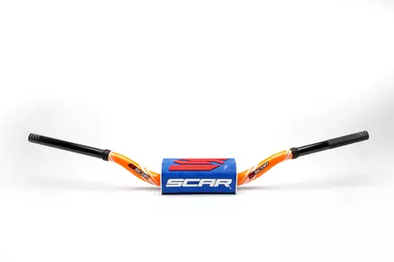 Scar Handlebar O² COLOR Ø28,6 (1 1/8”) - 65/85 High Mini RC - ORANGE Bar - BLUE - Duell MP varaosat ja tarvikkeet - 75998 - 1