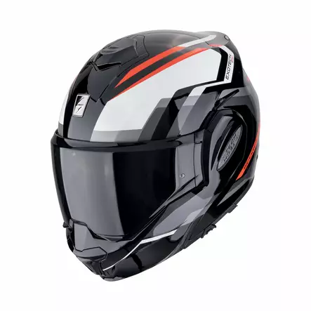 SCORPION Kypärä EXO-TECH EVO FURIO Musta-Punainen, L - Duell ajovarusteet - 50238 - 1