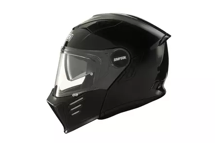 SIMPSON Kypärä Darksome 06 solid musta, S - Duell ajovarusteet - 54748 - 1