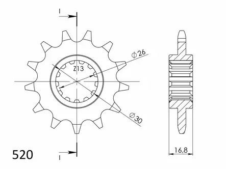Supersprox Eturatas 1269.14 - Duell MP varaosat ja tarvikkeet - 119198 - 1