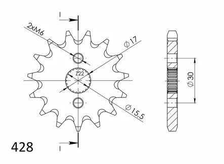 Supersprox / JT Eturatas 1257.14 - Duell MP varaosat ja tarvikkeet - 119968 - 1