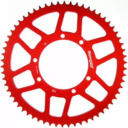 Supersprox Takaratas, Punainen, 62 hammasta (420), Ø100mm, Fantic 50cc 07-19 - Duell mopojen varaosat ja tarvikkeet - 120098 - 1