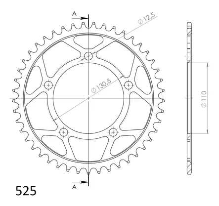 Supersprox Teräs takaratas 7.45 - Duell MP varaosat ja tarvikkeet - 119568 - 1