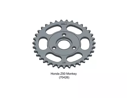 Tec-X Takaratas 35 hammasta (420) Honda Z50 Monkey - Duell mopojen varaosat ja tarvikkeet - 119898 - 1