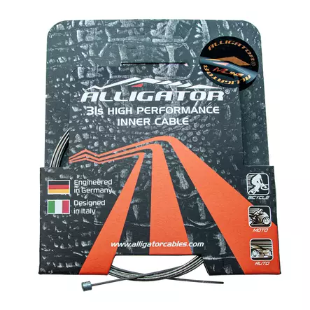Vaihdevaijeri ALLIGATOR Slick 31-säikeinen 1.1mm x 2300 mm. (RST/hiottu/esiven - Duell polkupyörien varaosat ja tarvikkeet - 54108 - 1