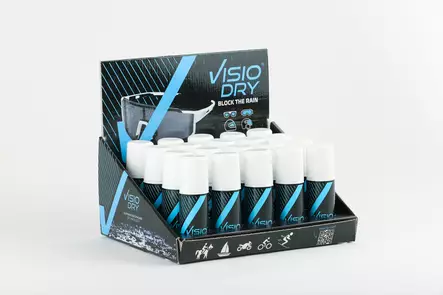 VISIODRY Full counter Display moto (20xAerosol 35mL) Block the rain - Duell ajovarusteet - 47388 - 1