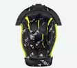 Airoh Twist 3 Crown padding Black/white + black sup. M 10mm - Duell ajovarusteet - 59868 - 1