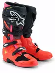 Alpinestars Ajosaapas Tech 7 Musta/Punainen Fluo/Pinkki Fluo, 42 (8) - Duell ajovarusteet - 38798 - 1