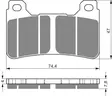 GOLDFREN Jarrupalat 214 Ceramic carbon S3 - Duell MP varaosat ja tarvikkeet - 67658 - 1