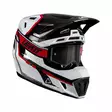 Leatt Kypärä+Ajolasit Moto 7.5 S 55-56cm Valkoinen/Punainen V26 - Duell ajovarusteet - 45978 - 1