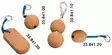 Osculati korkkipallo avaimenperä 35mm - Duell venetarvikkeet - 5838 - 1