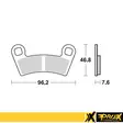 ProX Jarrupalasarja Eteen Polaris 450/525 Outlaw '08-11 - Duell MP varaosat ja tarvikkeet - 80308 - 1