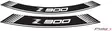 Puig Kit 8 Rim Strips Z900 C/White - Duell MP varaosat ja tarvikkeet - 90548 - 1