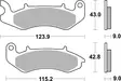 Sbs Jarrupalat Ceramic - Duell MP varaosat ja tarvikkeet - 122568 - 1