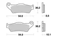 Sbs Jarrupalat Ceramic - Duell MP varaosat ja tarvikkeet - 123238 - 1