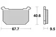 Sbs Jarrupalat Ceramic - Duell MP varaosat ja tarvikkeet - 123548 - 1