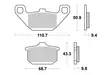 Sbs Jarrupalat Ceramic - Duell MP varaosat ja tarvikkeet - 123648 - 1